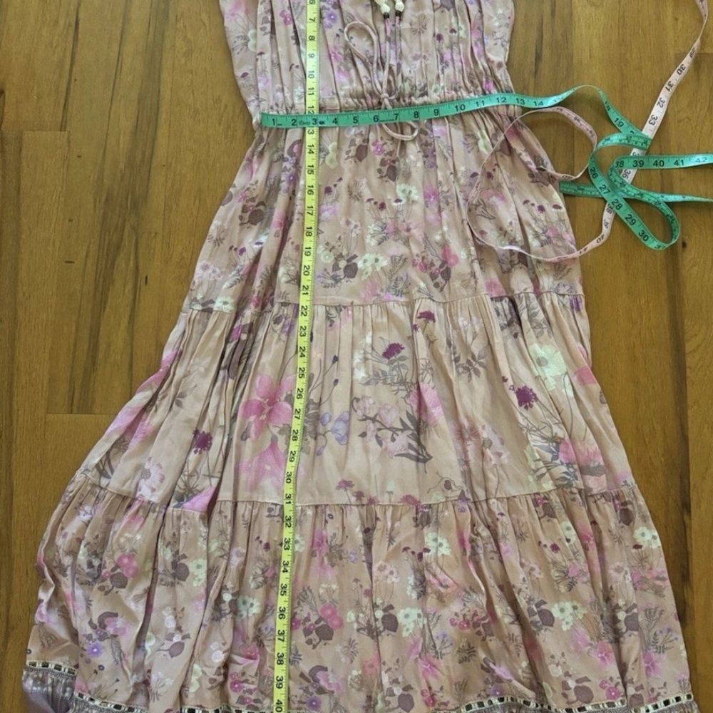 🌸SPELL & THE GYPSY COLLECTIVE WILD BLOOM STRAPPY DRESS - BLUSH PINK SZ MEDIUM🌸 - Picture 3 of 4